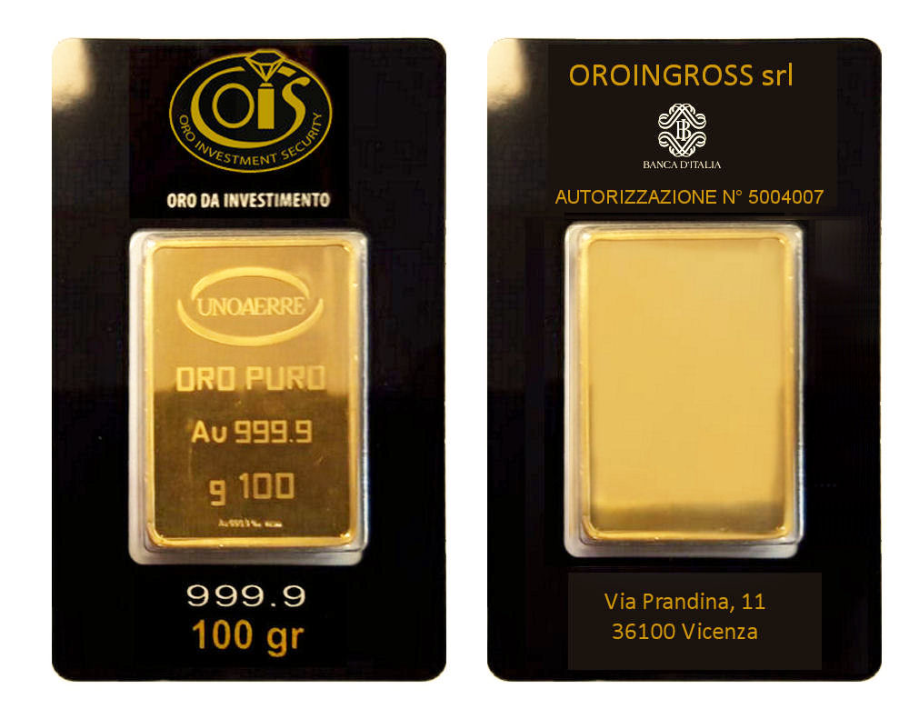 LINGOTTO ORO 100g