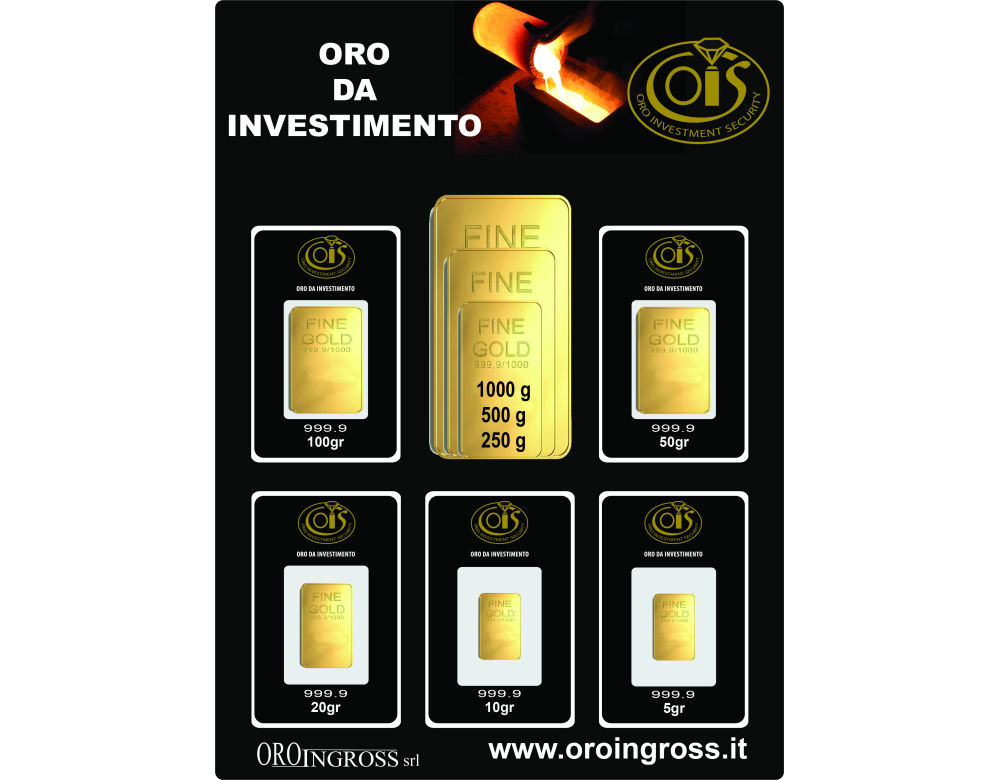 Espositore lingotti